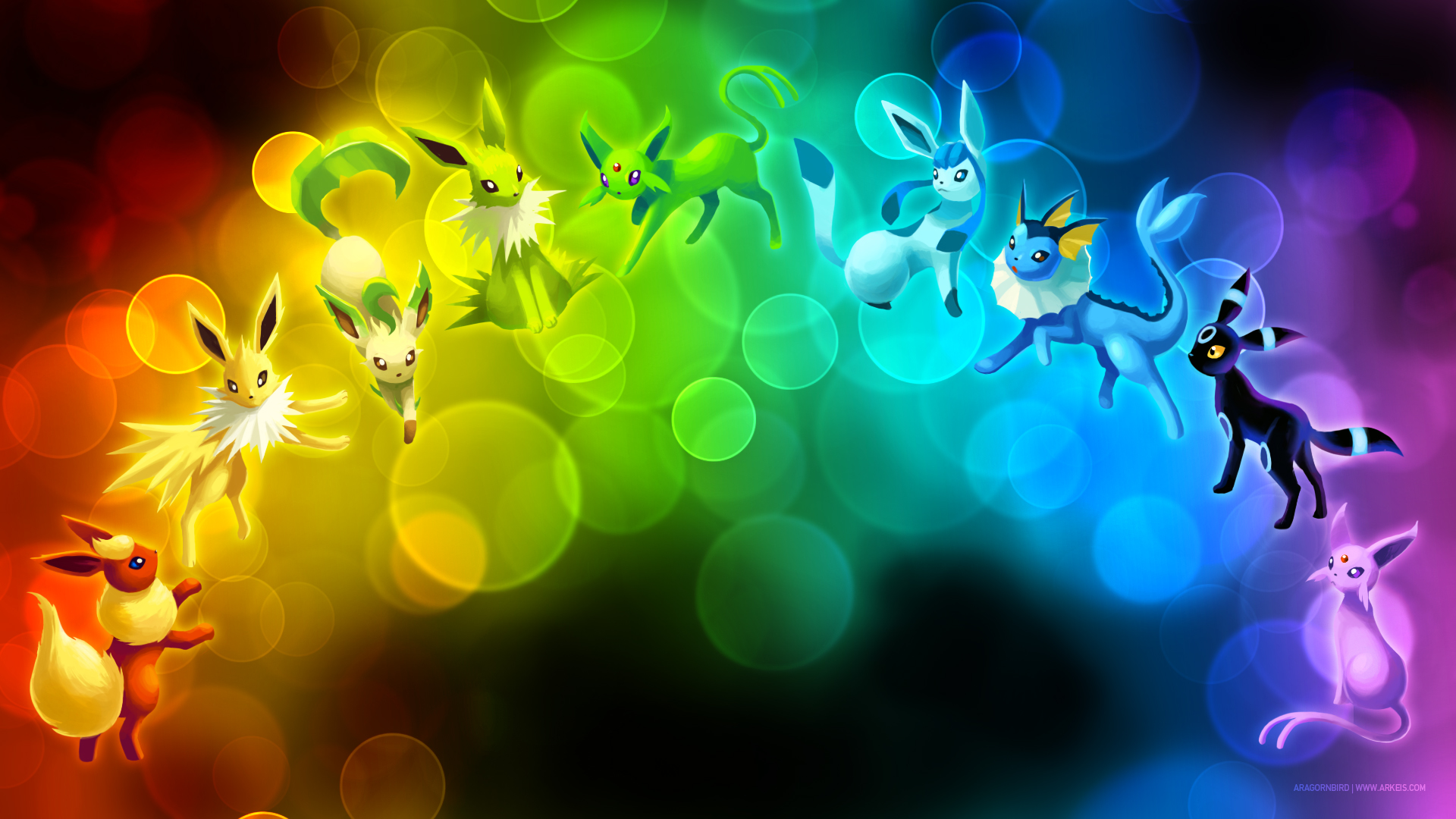 Wallpaper Eeveelution Rainbow By Arkeis Pokemon On Deviantart Wallpaper Eeveelution Rainbow By Arkeis Pokemon On Deviantart