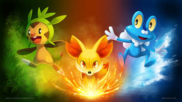 [Wallpaper] Pokemon X/Y Starters