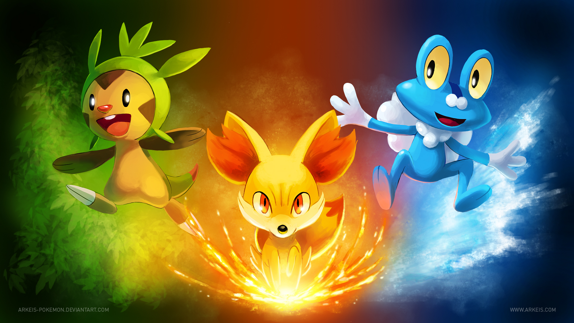 [Wallpaper] Pokemon X/Y Starters