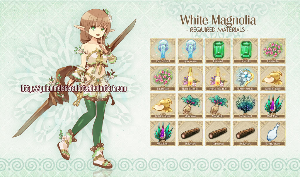 [Closed] Golem 037: White Magnolia