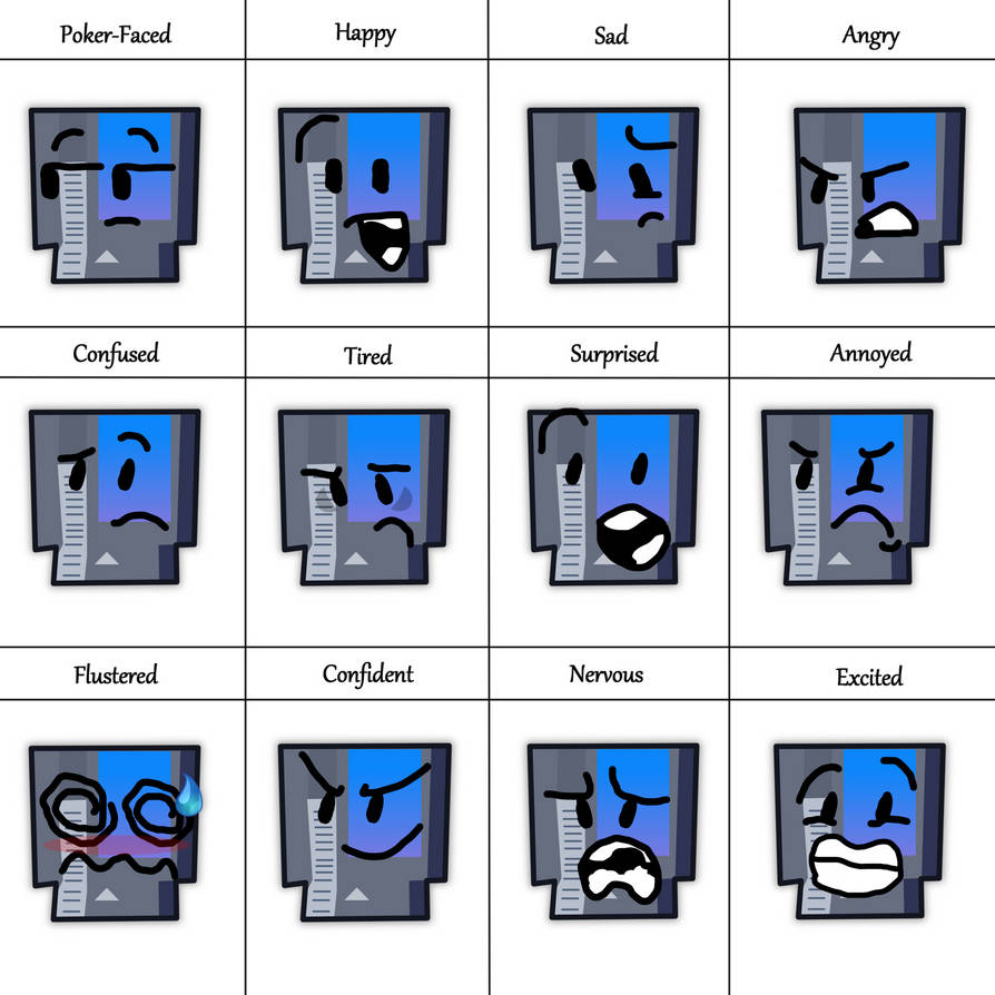 Bfb Style Tutorial KjKarim's Emotions In BFB Style by CoolCoin12 on DeviantArt