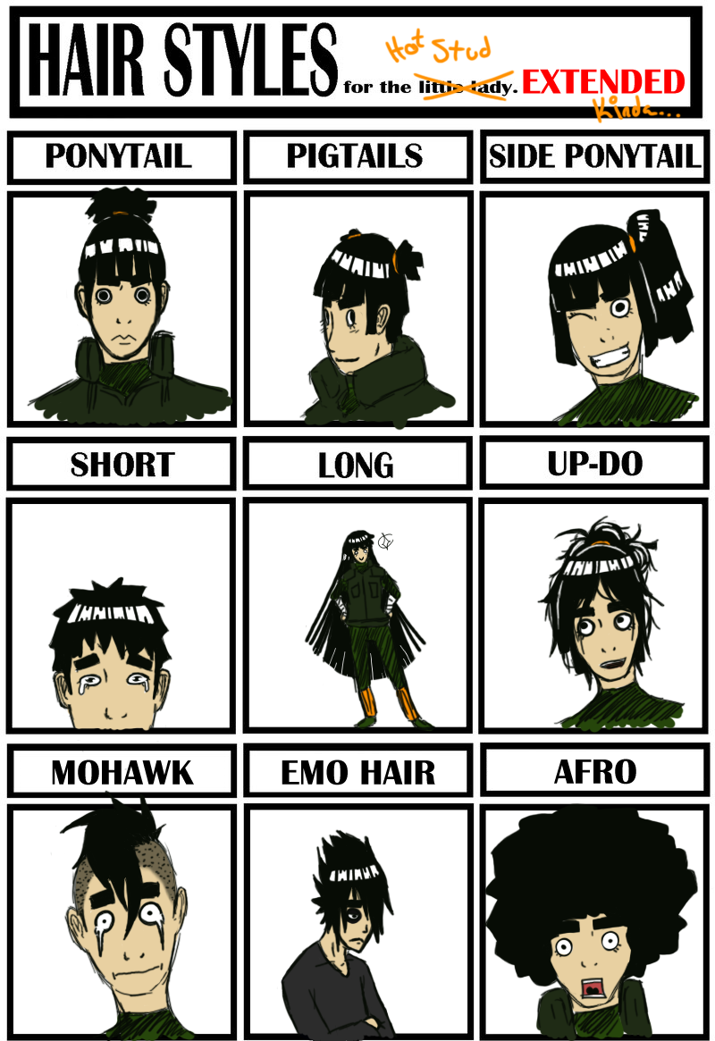 Rock Lee Hair style meme by KasonSama on DeviantArt Rock Lee Hair style meme by KasonSama on DeviantArt