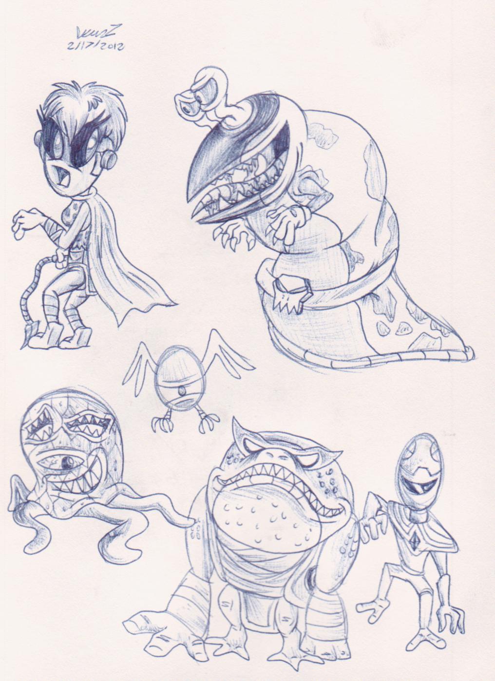 Pen Sketch Creatures 2