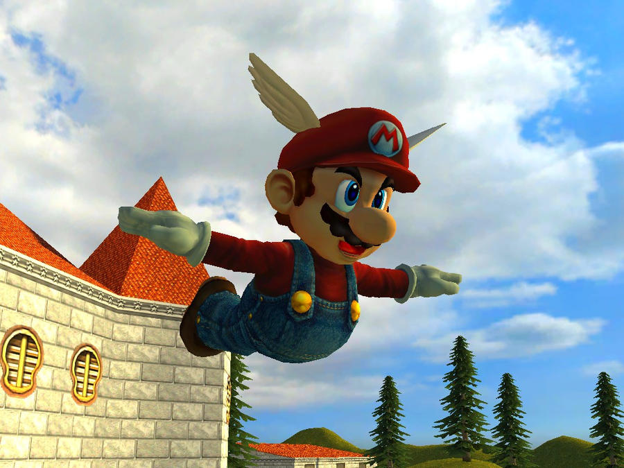 Flying Rabbit Mario Flying Hat Mario by SuperSmashBrosGmod on DeviantArt