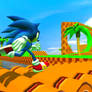 Sonic Entering Green Hill