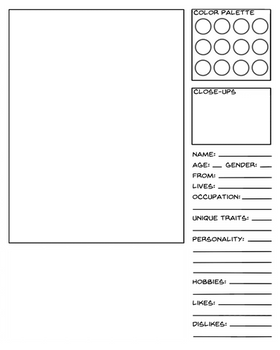 Character Data Sheet Template - Ordinary Character