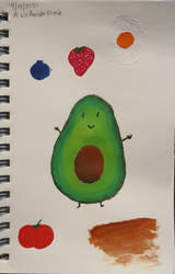 Lil Avocado Friend - Acrylic Paints