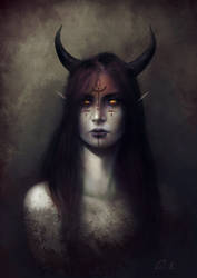 Commission: Demon Lady