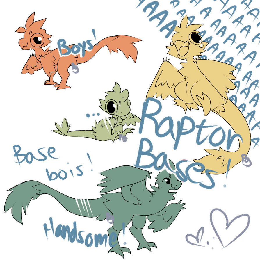 Vrchat Raptor Base Chibi Raptor Bases - 250 Points (Widget works now) by PeachiGhost on ...