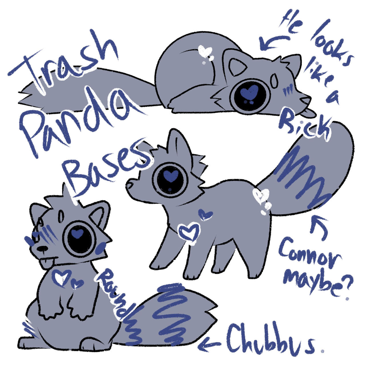 P2U Raccoon Base by PeachiGhost on DeviantArt