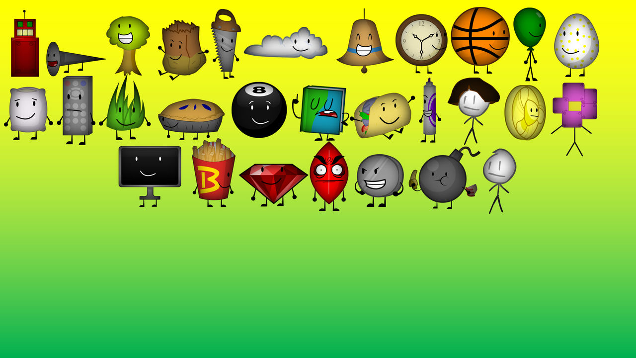 All Bfdi Recommended Characters in Bfdi 17-18 by MertUslu1024 on DeviantArt