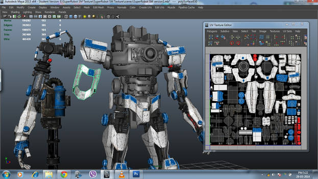 SuperRobot SM texture in progress3