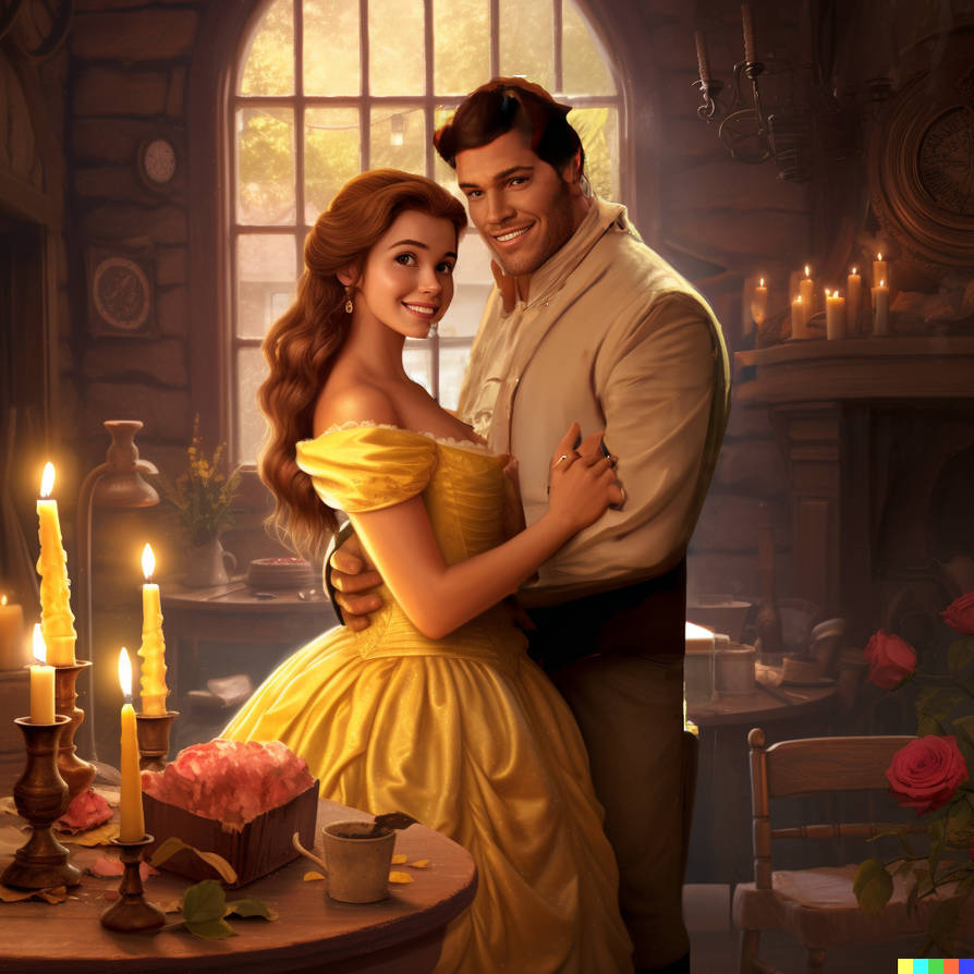 The wedding of Belle and Gaston by mkewx on DeviantArt The wedding of Belle and Gaston by mkewx on DeviantArt