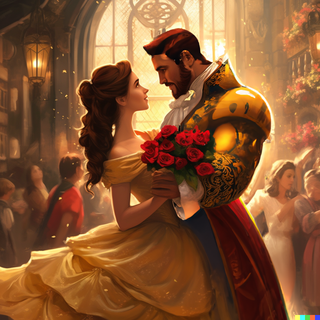 Gaston and Belle wedding by mkewx on DeviantArt