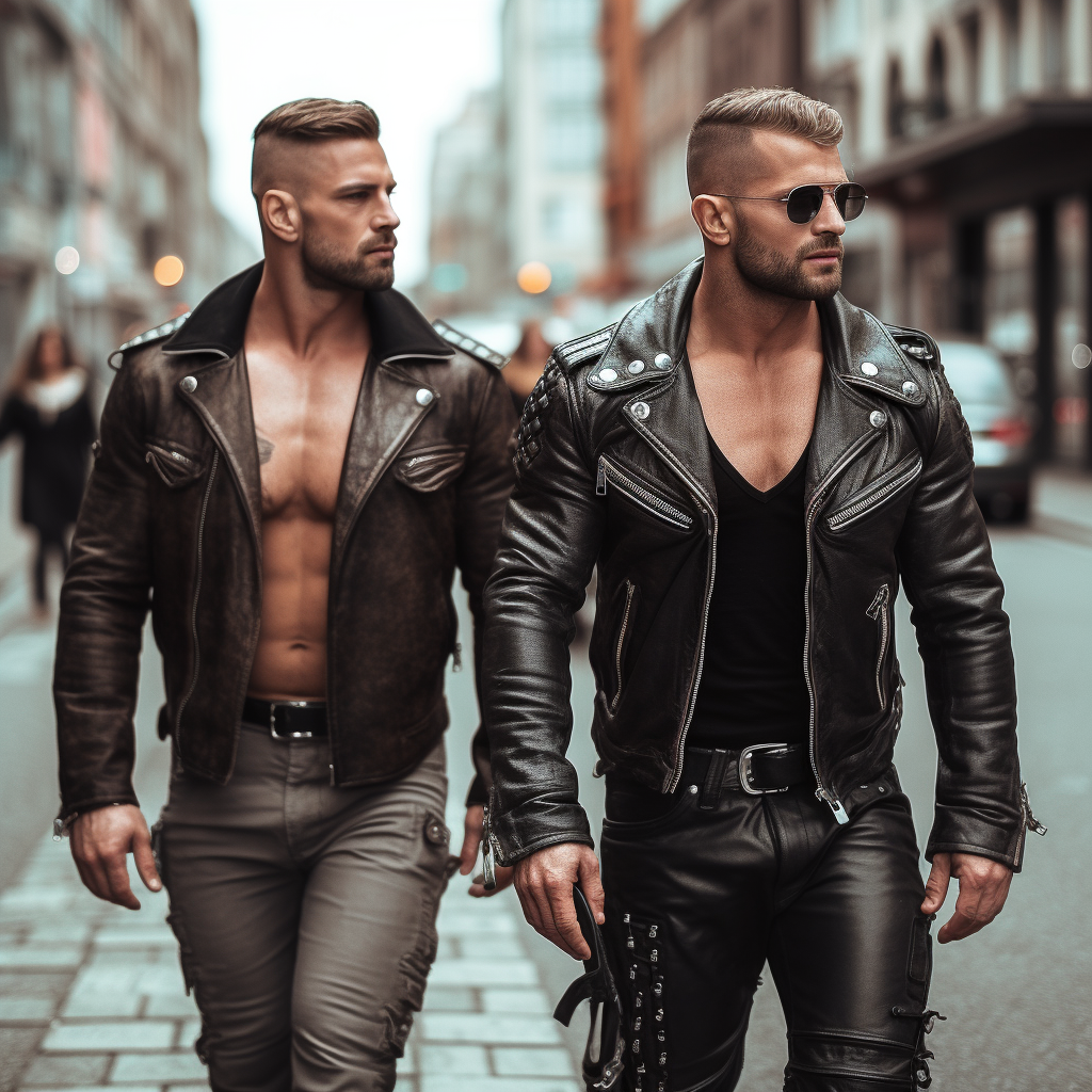Leather guys by mkewx on DeviantArt