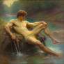 Young man at the river