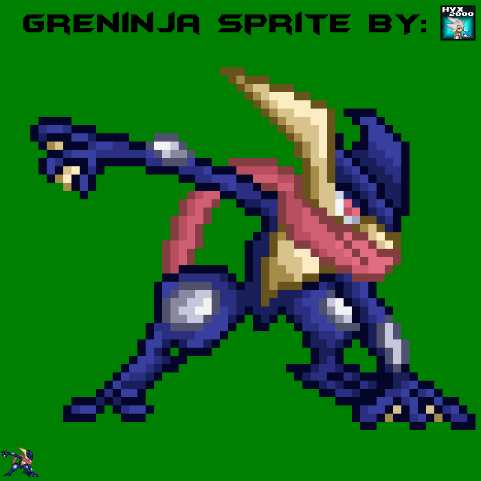 Greninja Sprite (SSF2 Style) by HVX2000 on DeviantArt