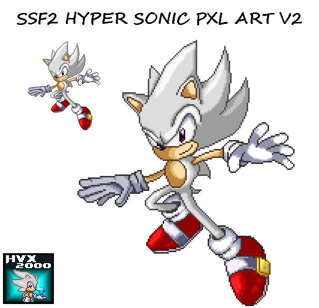 SSF2 HYPER SONIC Pixel Art V2 by HVX2000 on DeviantArt
