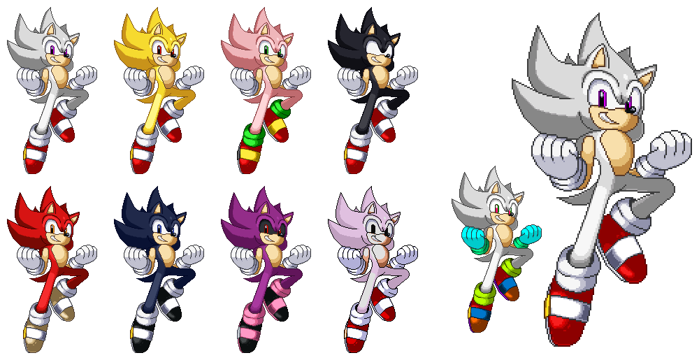 Hyper Sonic SSF2 Pixelart by HVX2000 on DeviantArt