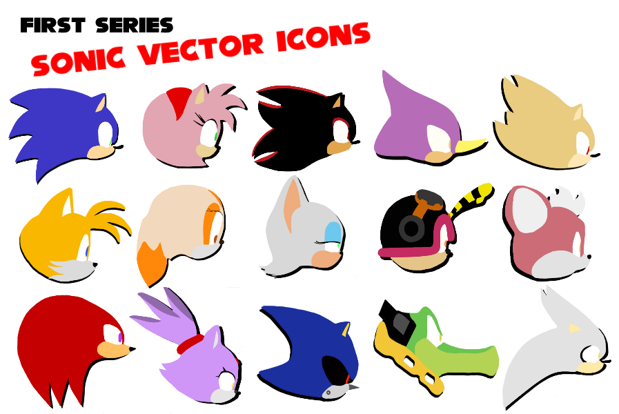 Sonic The Hedgehog Vector Icons (Series One) by Herecomedatgerbil on ...