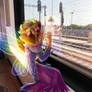 Train raid with my little sparrowman friend