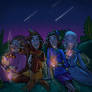 Shooting stars together