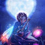 Muscaris melody in front of the moonlight