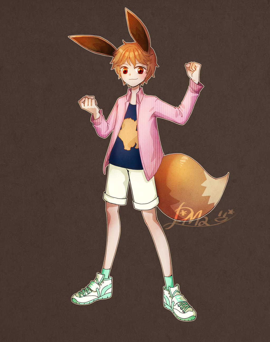 Pokemon As Humans Eevee By 88MADI88 On DeviantArt pokemon-as-humans-eevee-by-88madi88-on-deviantart