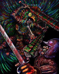 Aztec Eagle Warrior vs Conquistador