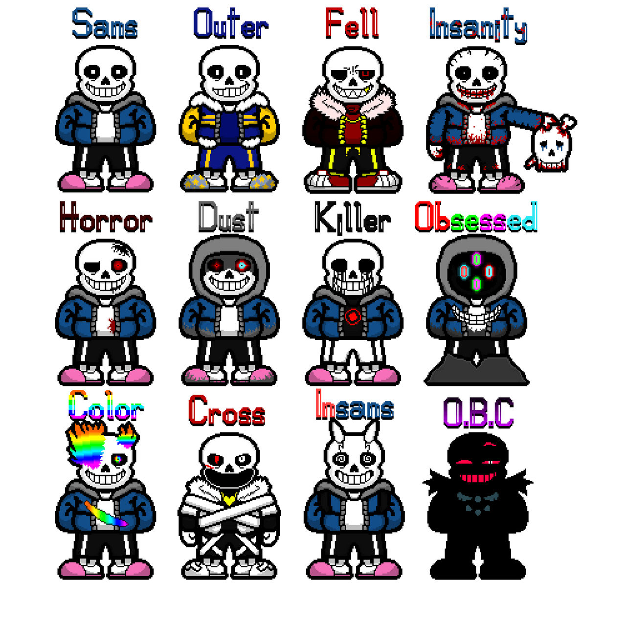 Sans AUs by Drugeromega on DeviantArt