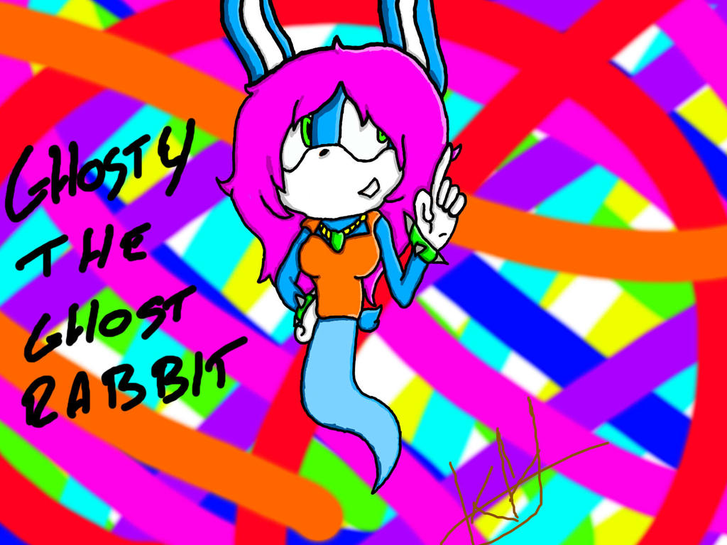 Ghostly Rabbit Ghosty the Ghost Rabbit by Kassie-Hedgehog on DeviantArt