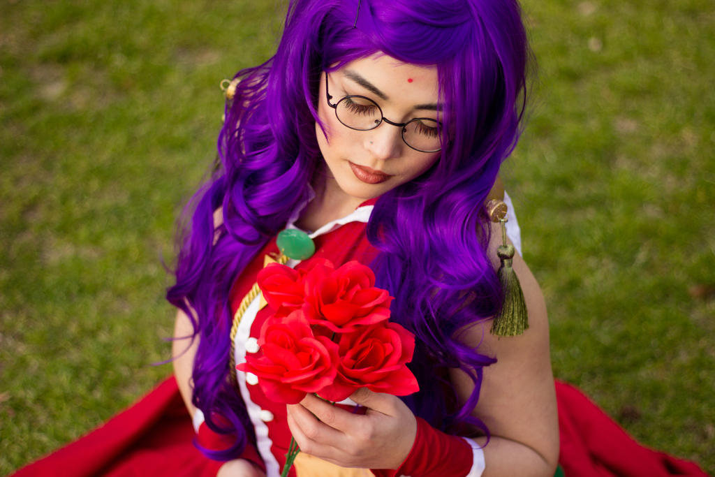 Anthy with Roses by yoshileigh on DeviantArt