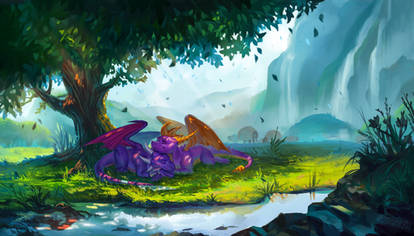 Spyro and Cynder