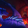 Dragon vs. Wyvern Battle