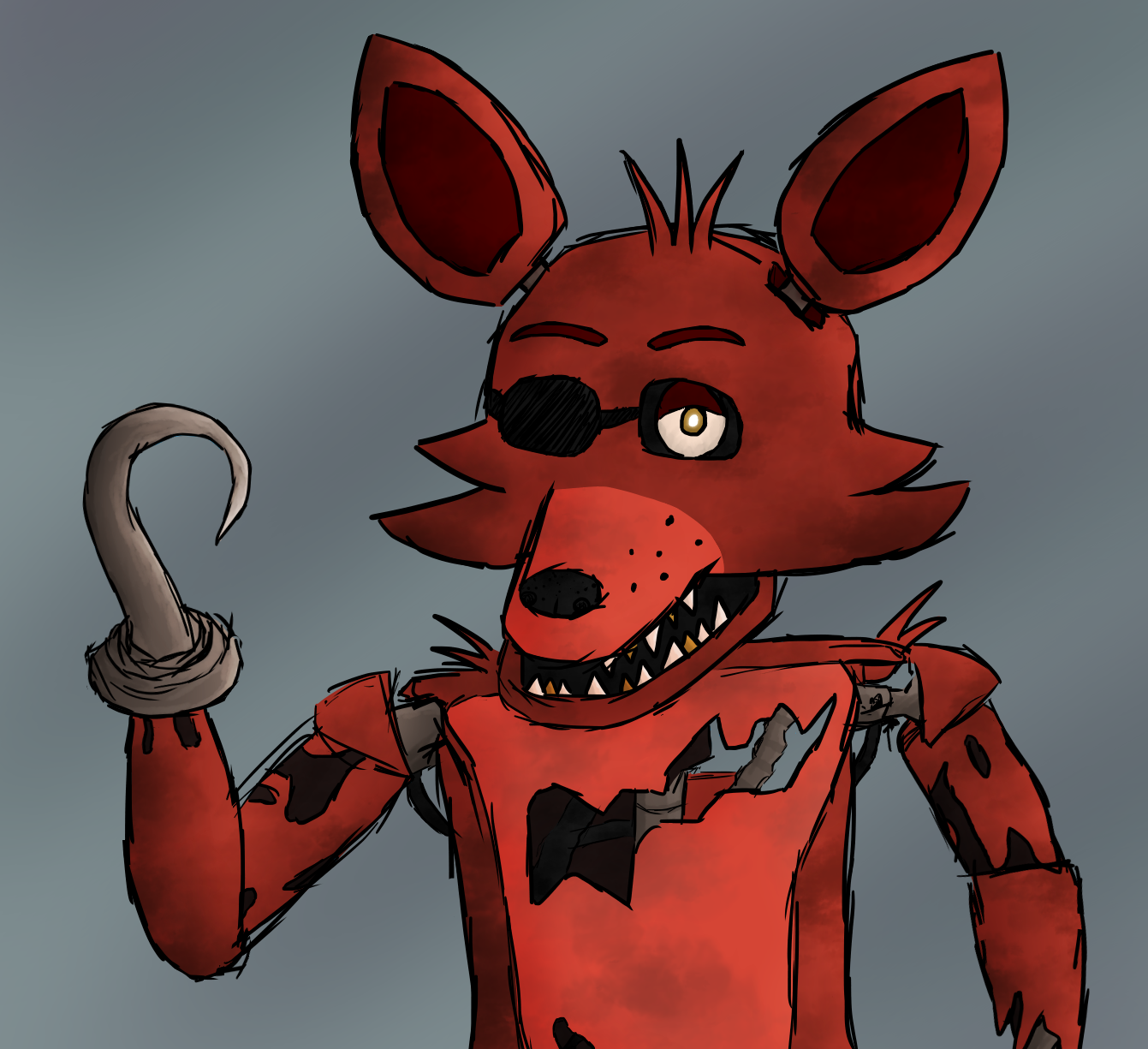 FNAF - Foxy The Pirate - Sketches by MeKamran on DeviantArt