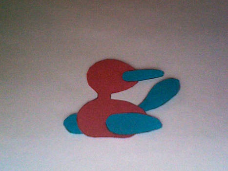 Paper Porygon2 Sillouhette