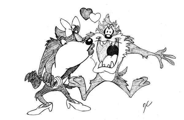 Taz Loving Rice Taz Love by LupusTwilight on DeviantArt