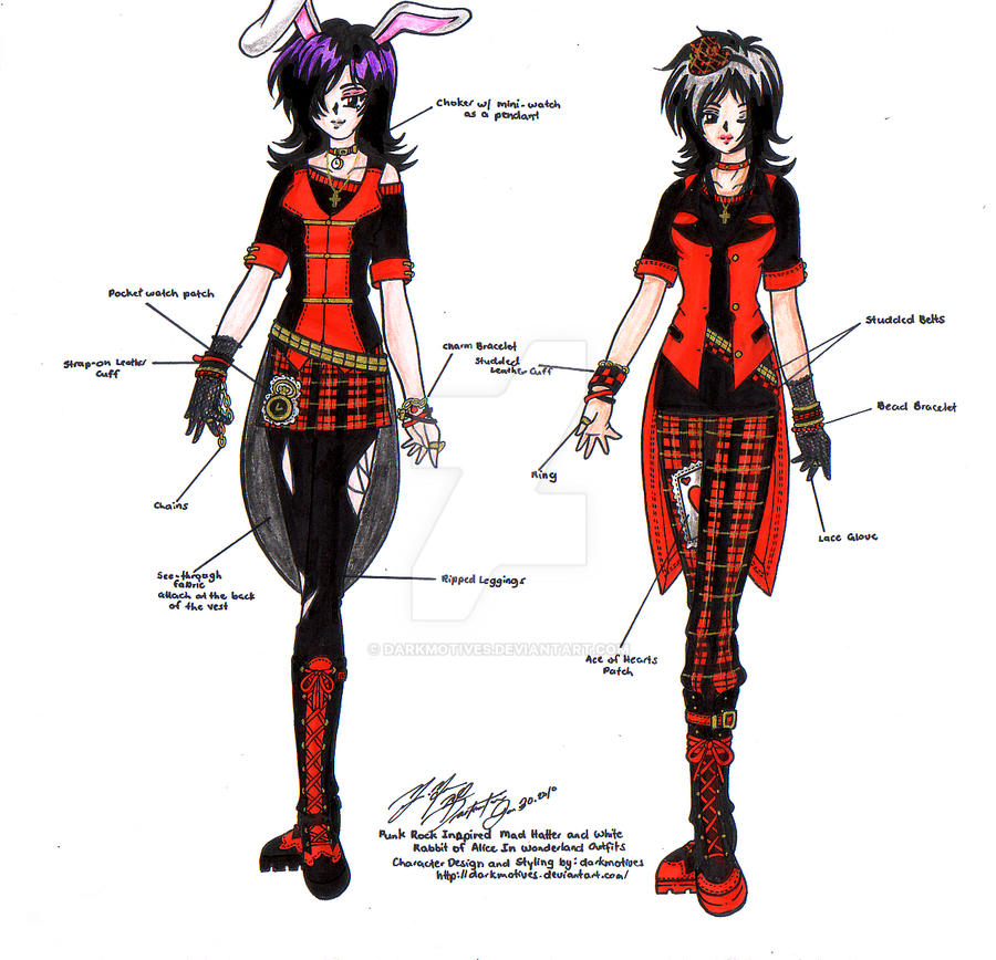 PR White Rabbit + Mad Hatter by darkmotives on DeviantArt