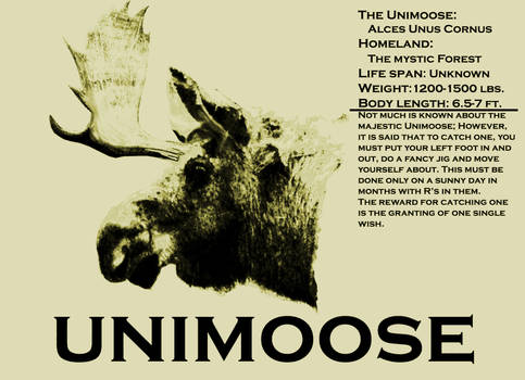 The Mystical Unimoose