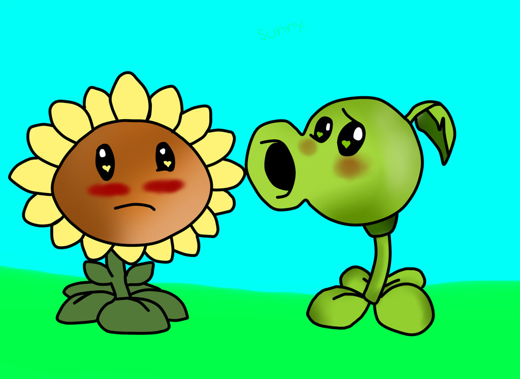 Peashooter X Sunflower By Brashgirl901Fan On DeviantArt peashooter-x-sunflower-by-brashgirl901fan-on-deviantart