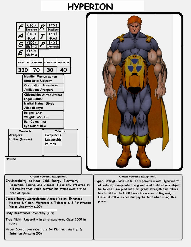 Hyperion Chart Hyperion Character Sheet by kinghyp on DeviantArt