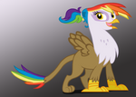Rainbow Feather Filly by HarukoHoshiko
