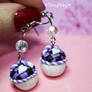 cupcake earrings checkers