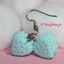 Oreo heartshapped earrings