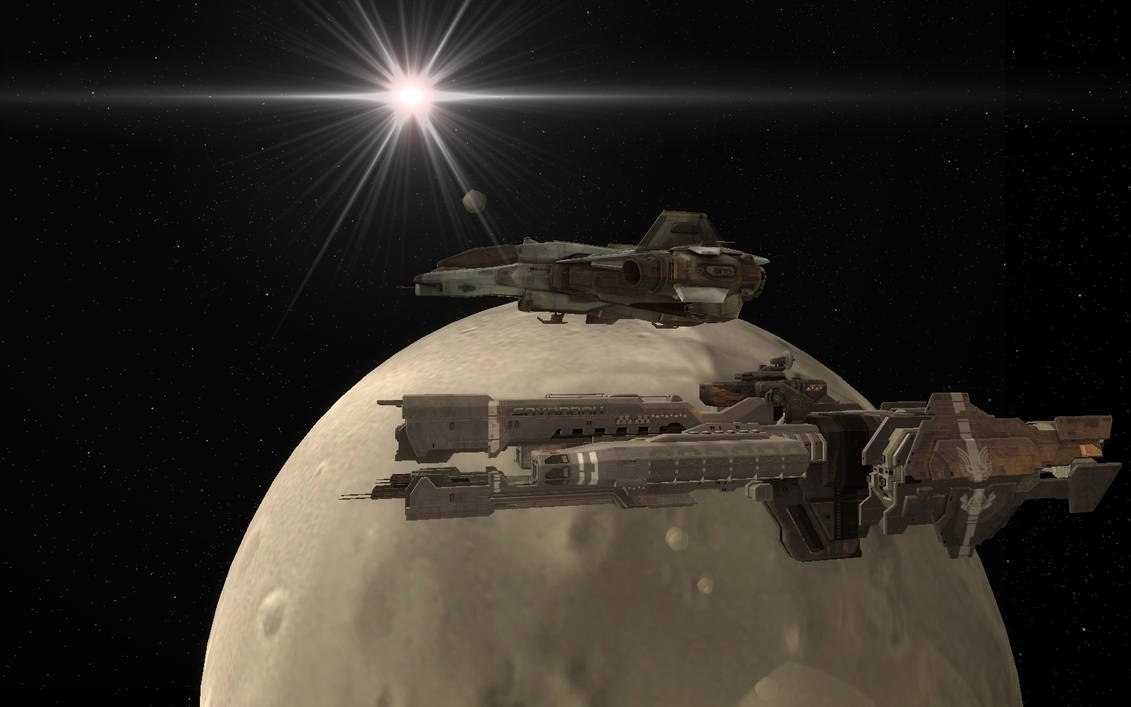 Rgf stalwart class frigate and Rgf sabre by alexbashyk2000 on DeviantArt