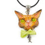 Orange Tabby Cat Necklace