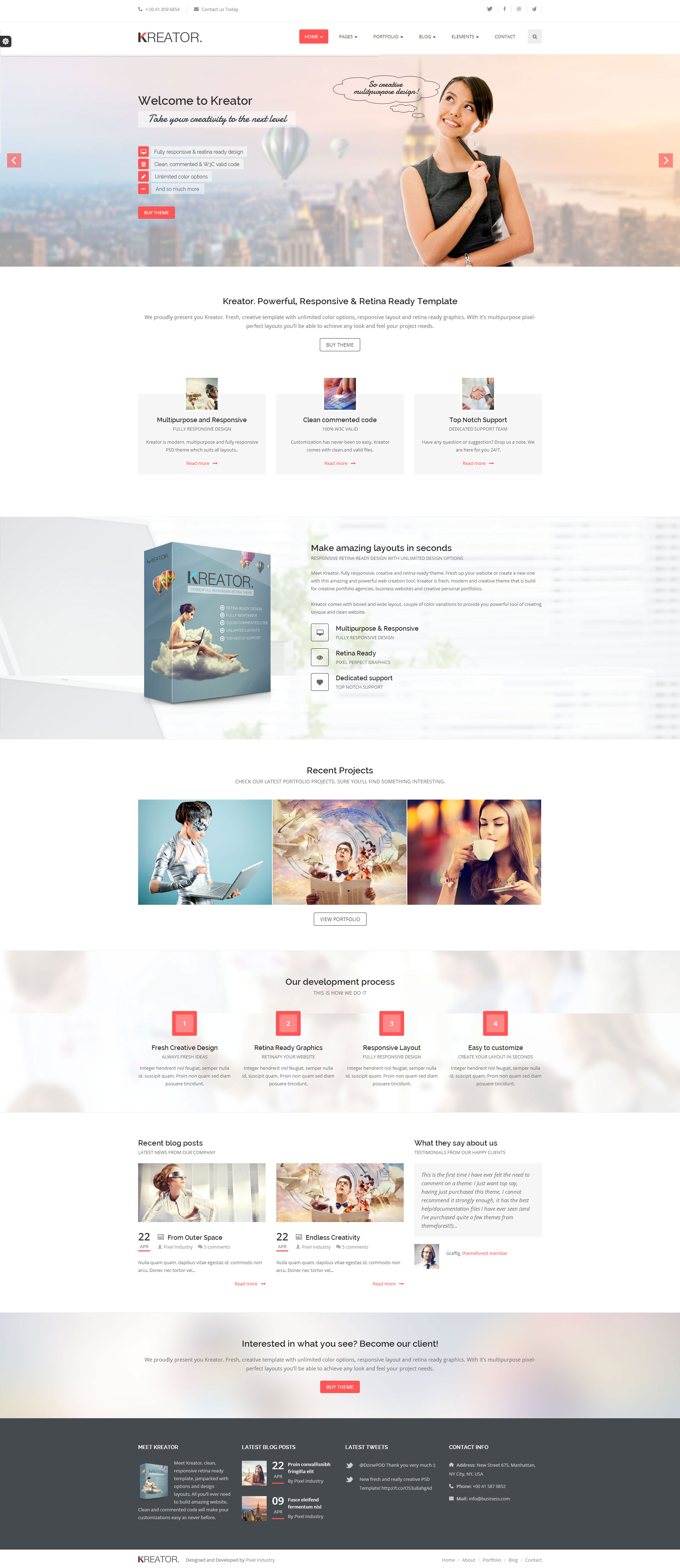 Kreator Ultimate HTML5 Template