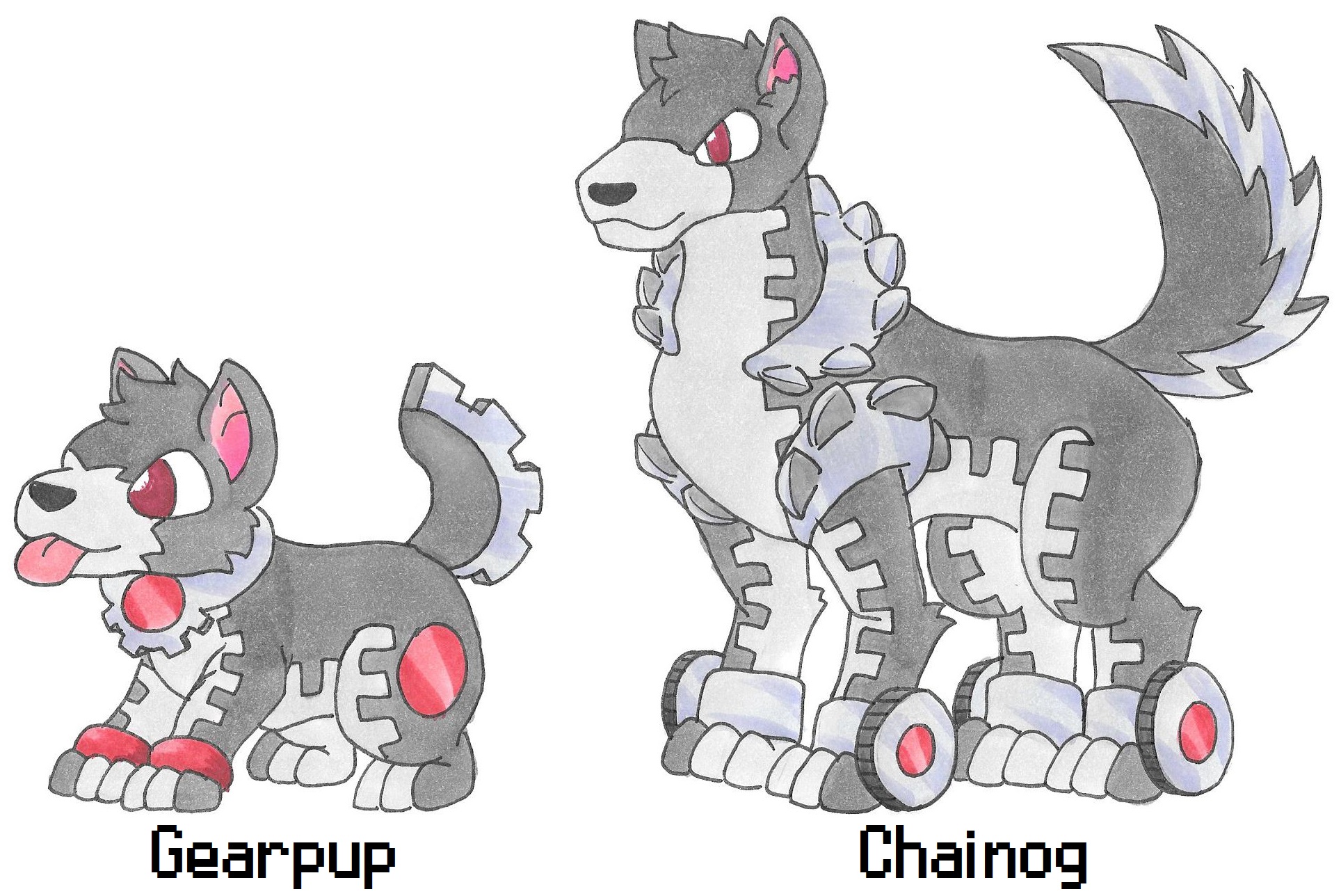 Threading Fakemon Fakemon Redesign: 041-042 (Done) by ryugaxryoga on DeviantArt