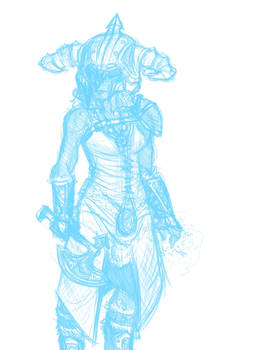 skyrim character doodle sketch wahoooo