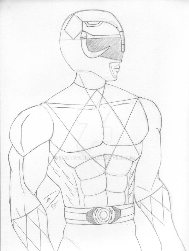 Black Ranger Sketch by Dekamaster on DeviantArt